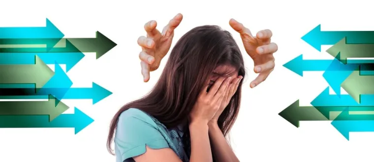 Femme migraineuse